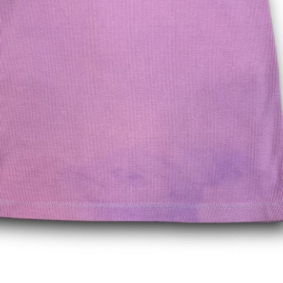 NEW Electric & Rose Racerback Ribbed Tank Top Lavender Stretch Cotton Small - Picture 6 of 7